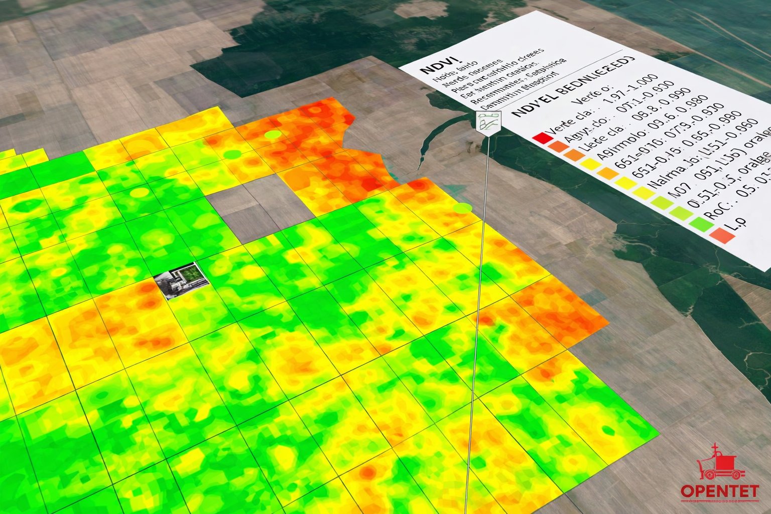 Mapa NDVI para monitoreo de vegetación